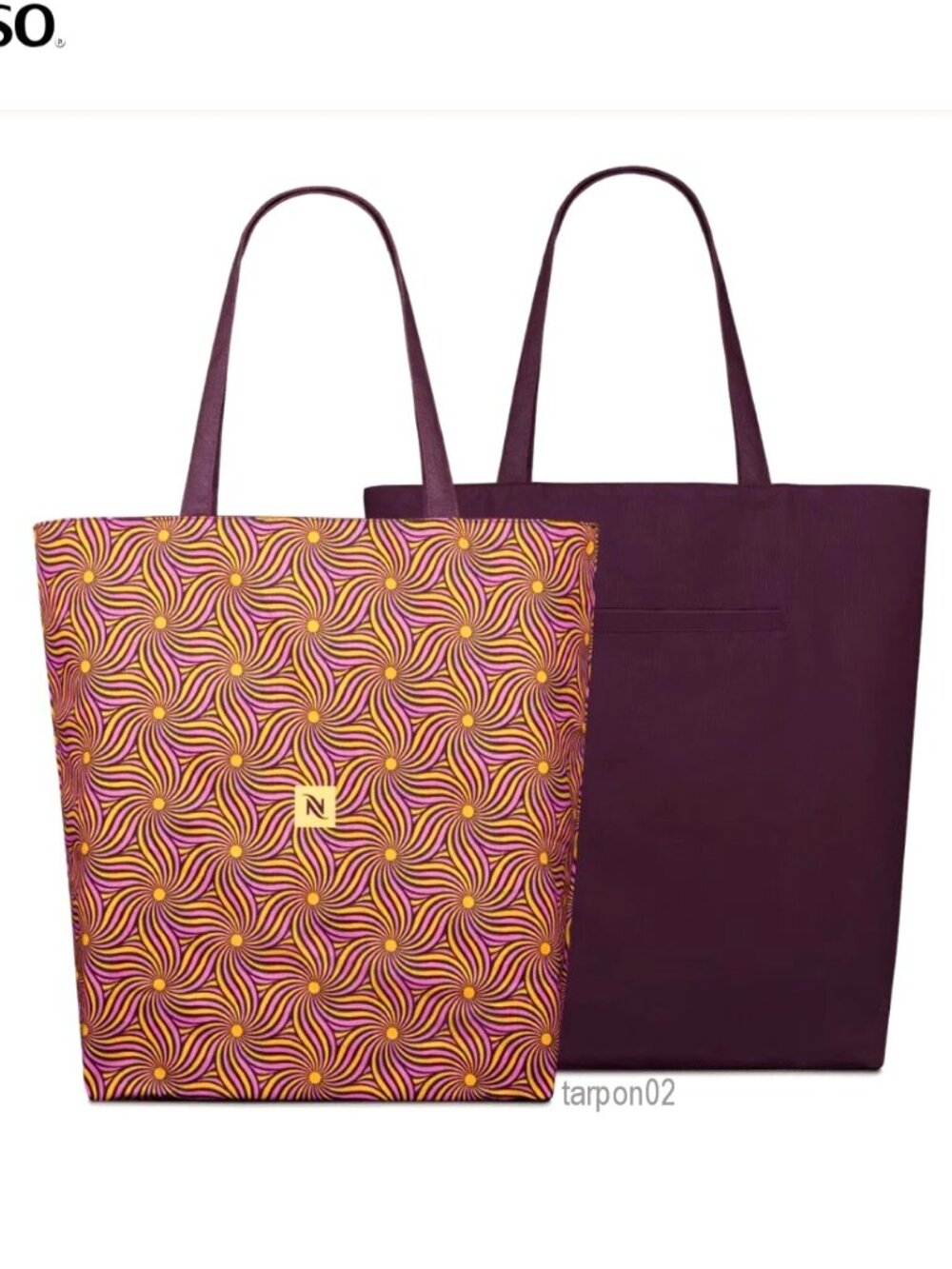 NESPRESSO Reversible TOTE BAG Festive 2025 Limited Edition 🌟